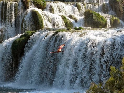 Air Terjun Skrandinski Buk Di Kroasia Nyamuk Nekat