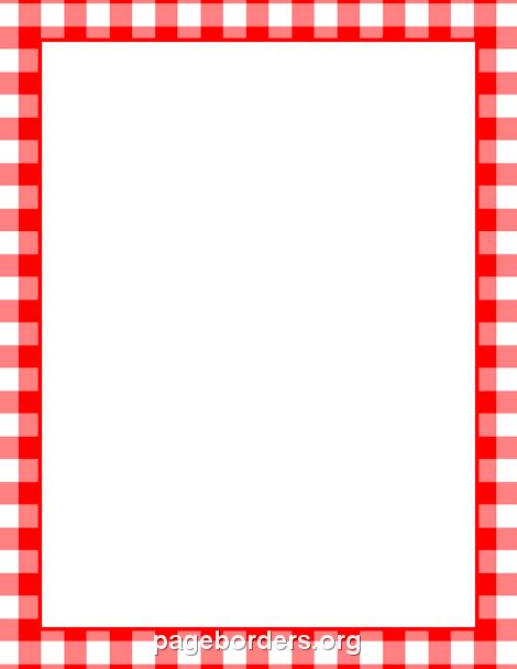 Borders For Paper Clip Art Borders Picnic Themed Parties Printable