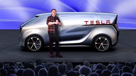 Elon Musk Finally Unveiled The Tesla Van Youtube