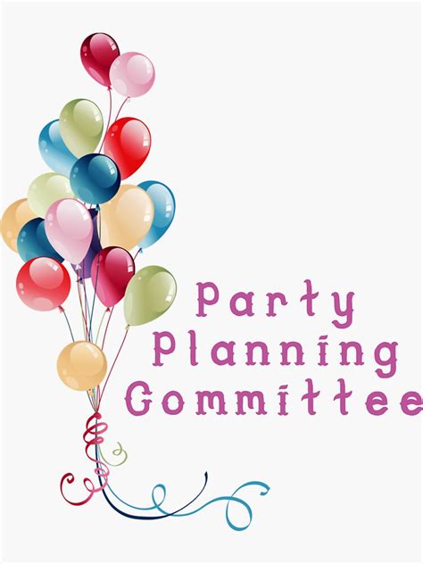 Party Planning Committee The Office Sticker For Sale By Bearjordan