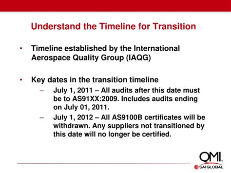 Ppt Transitioning To As9100 Revision C What Is Involved Powerpoint