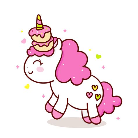 Cute Unicorn Sweet Cupcakes Kawaii Food Fairy Animal Muffin 684032