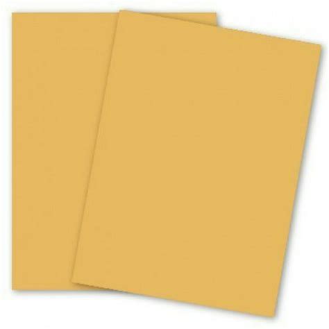 Domtar Colors Earthchoice Goldenrod Vb Cover 11 X 17 Cardstock