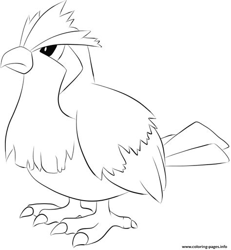 Pokemon Pidgey Coloring Pages For Kids Free Pokemon Coloring Pages