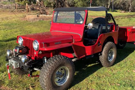 Willys Cj 3a Flat Fender Has Matching Bantam Trailer And Extra Goodies