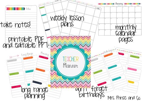 Mrs Prince And Co My Teacher Planner Giveaway