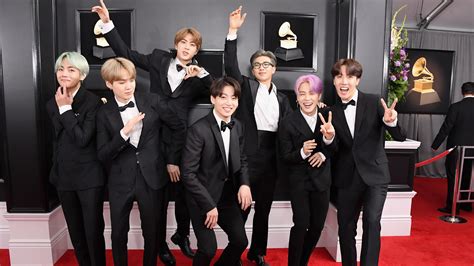 No act had more energy or joy on the show than bts, who practically beamed themselves across the ocean to l.a. BTS Had the Best Reaction to Their 2021 Grammy Nomination ...