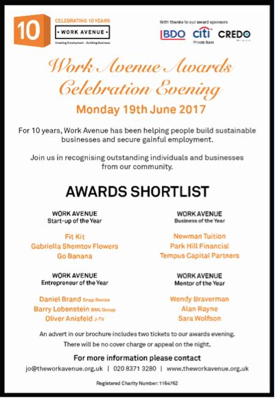 Shortlisted For Work Avenues Business Of The Year Award Newman Tuition