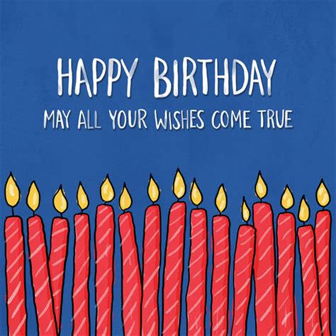 Birthday Card Happy Birthday May All Your Wishes Come True
