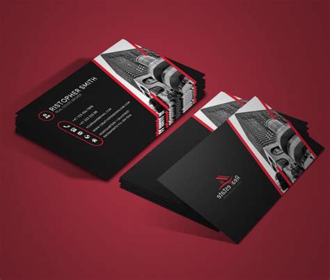 Free Real Estate Business Card Template Psd Printable Templates