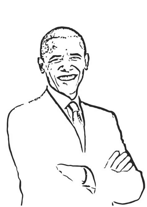 President Barack Obama Coloring Page Coloring Pages