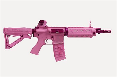 My Gun Gandg Combat Machine Aeg With Blowback Ff26 Pink Storm Femme Fatale Airsoft