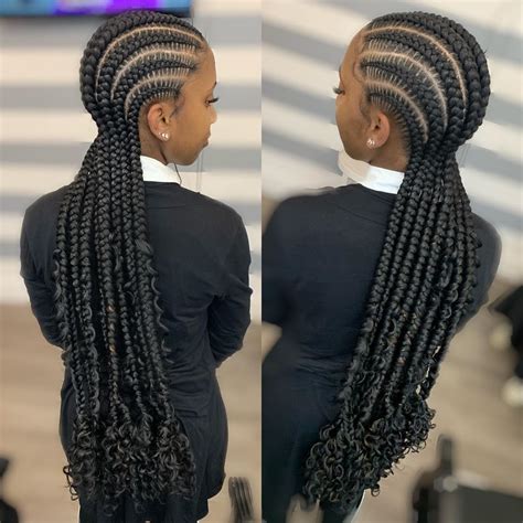 Cornrow braids are traditionally worn by black men of african descent and are rooted in their culture. cornrows braided hairstyles 2019 (9) | Latest Ankara ...