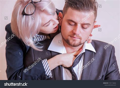 Sexual Harassment Workplace Unacceptable Behavior Concept Stock Photo