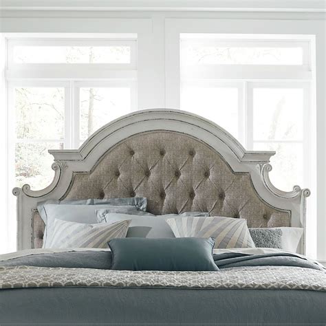 Liberty Furniture Magnolia Manor Queen Upholstered Panel Headboard A1 Furniture And Mattress