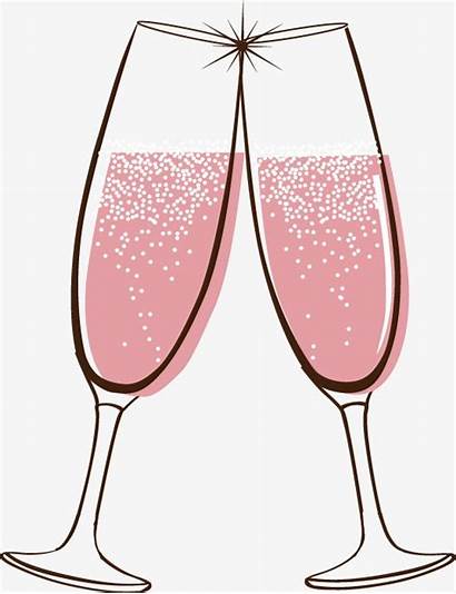 Champagne Glasses Clinking Clipart Clip Glass Wine