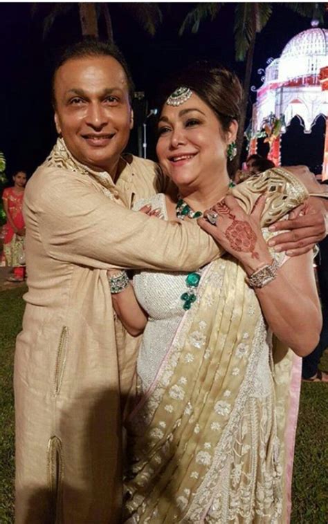Anil Ambani With His Beautiful Wife Tina Celebrities Indian Wedding Dress Indian Celebrities