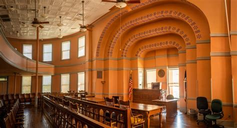 Courtroom Of The Lee County Texas Courthouse Lone Star Back Roads