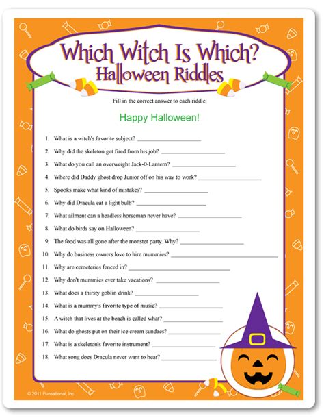 Quiz Riddle Halloween Answers