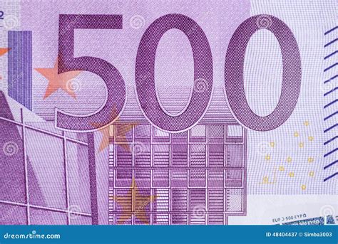 Fargment Van Euro Bankbiljet 500 Stock Afbeelding Image Of Verkoop