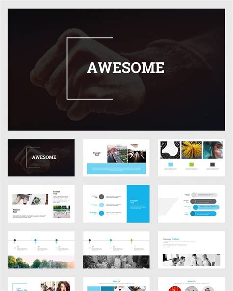 Awesome Powerpoint Template 78575 Templatemonster