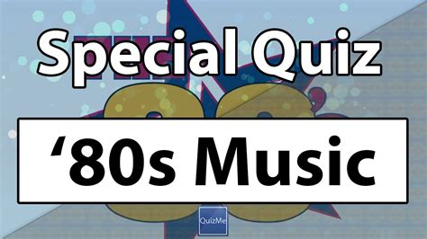 80s Music Quiz Quizme Youtube