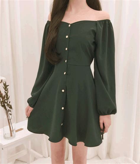 Romantic Musetie Waist Flared Mini Dress Mixxmix Korean Fashion Dress Flare Mini Dress