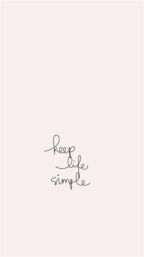 Download White Aesthetic Tumblr Keep Life Simple Wallpaper