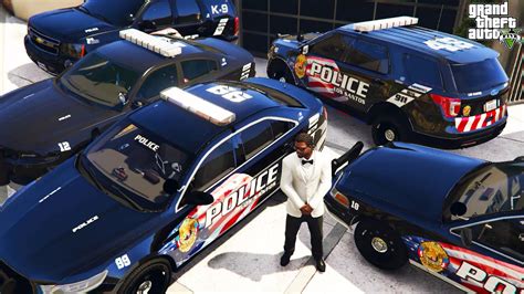 Gta Stealing United States Police Vehicles With Franklin Real