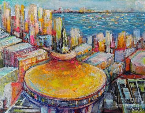 Space Needle Painting By Michal Loudal Fine Art America
