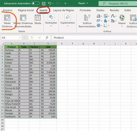 Tabela Dinâmica o que é e como fazer uma no Excel FM S