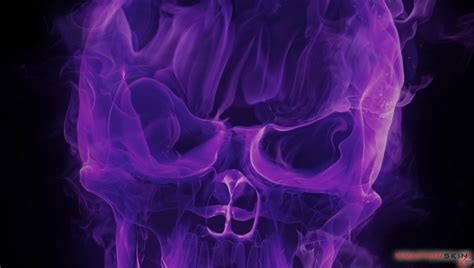 Purple Fire Flaming Fire Skull Purple Decal Style Skin Fits Sony Ps Vita Black And Purple