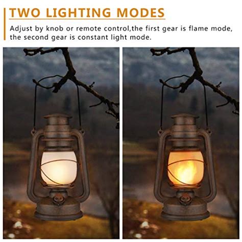 Realistic Flicker Flame Outdoor Hanging Lantern Battery Operated Sale