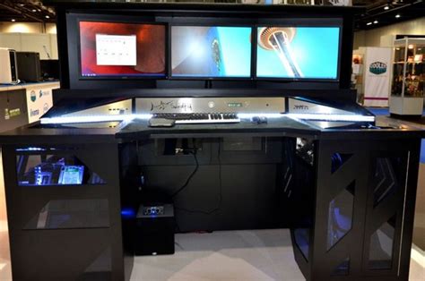 This desk has a visible diy charm that makes it look extra comfortable and homey. 14 Custom Gaming Computer Desk Images Ideas | Gaming ...