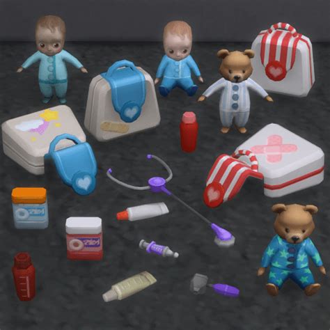 Parenthood Play Doctor Toys Brazenlotus Toddler Toy Storage Sims 4