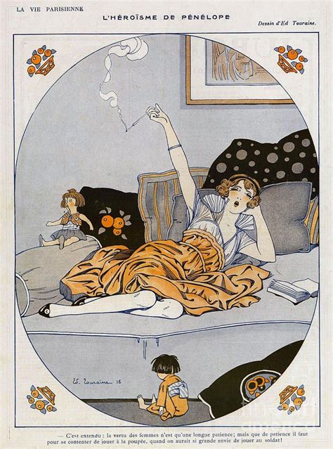 la vie parisienne 1916 1910s france cc drawing by the advertising archives art deco