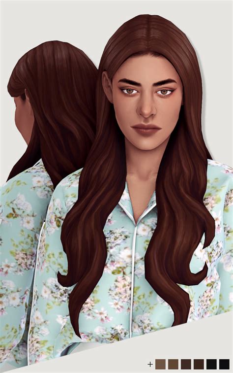 Luutzi Vilna Female Hair In 4 Versions Sims Hair Womens