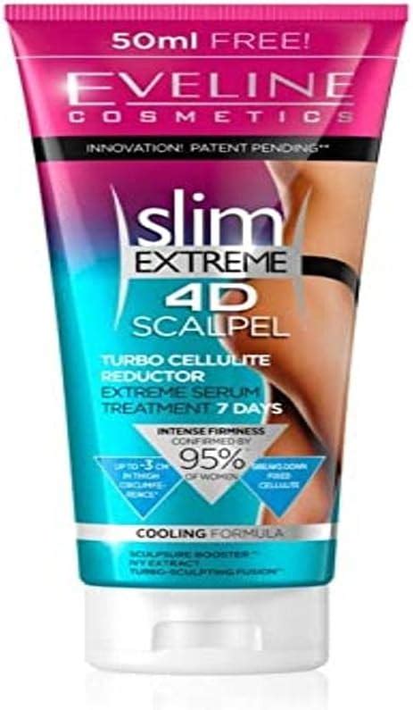 eveline cosmetics slim extreme 4d scalpel 250 ml turbo cellulite reducer reduces fat layer
