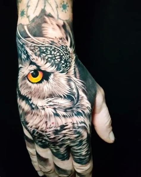 Owl Tattoo Video Hand Tattoos Tattoo Artists Tattoos