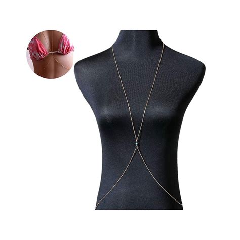 Bikini Beach Crossover Harness Necklace Waist Belly Body Chain Jewelry Women Body Chain Body