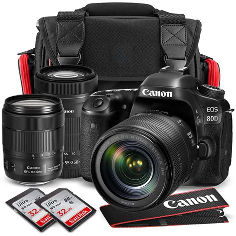 Canon Eos 80d Dslr Camera With Ef S 18 135mm F35 56 Is Usm Lens And