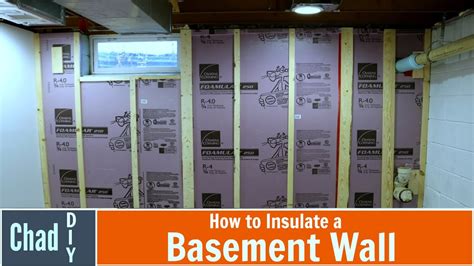 How To Insulate A Basement Wall Youtube