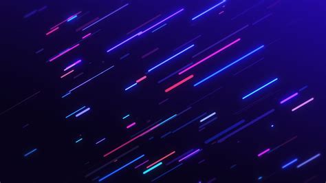 Rounded Neon Multicolored Lines Animation Background Video Footage