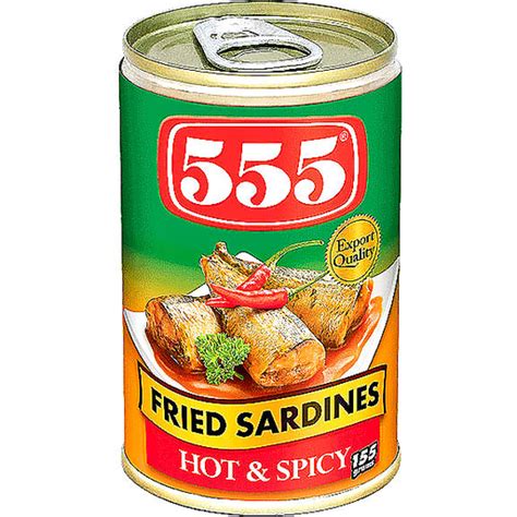 555 Fried Sardines Hot Spicy 155g Canned Seafood Walter Mart