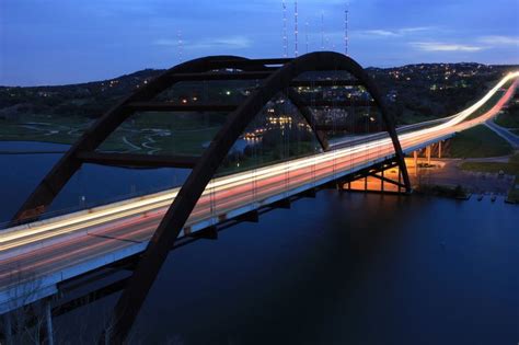 Pennybacker Bridge At Sunset Austin Texas By Atomicowboydeviantart