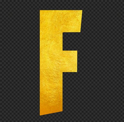 Hd Gold F Fortnite Logo Letter Png Letter Logo Logo Fortnite