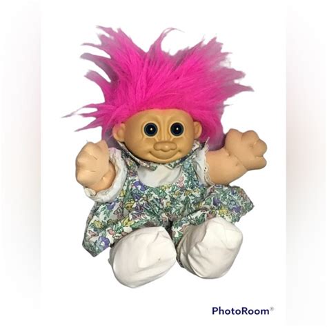 Toys Vintage Plush Troll Doll Pink Hair Poshmark