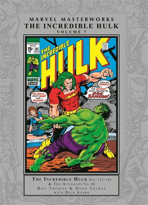 Marvel Masterworks The Incredible Hulk Trade Paperback Comic