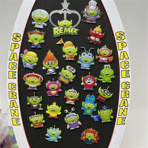 Disney Pixar Toy Story Alien Remix Pin Complete Set With Space Crane