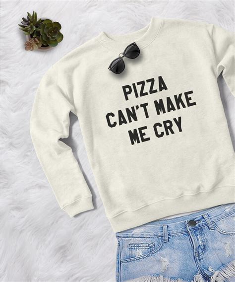 pizza sweatshirt graphic sweater funny sweatshirts womens etsy